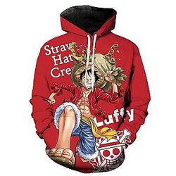 One Piece A True Pirate Luffy Hoodie OMN1111