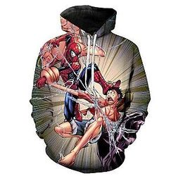 One Piece Luffy Vs Spider Man Hoodie OMN1111
