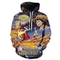 One Piece Sanji Vs Luffy Hoodie OMN1111