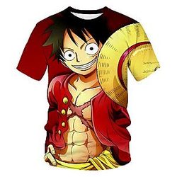 One Piece T-shirt - 3D Printed Trendy Summer T-shirts