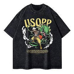 Usopp Sniper King PTTT2304 Washed  One Piece T-Shirts
