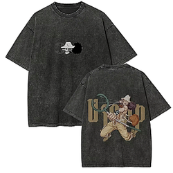 Anime Usopp  PTTT2304 Washed  One Piece T-Shirts