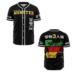 Monster Trio PTTT2608 One Piece Baseball Jersey
