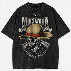 Straw Hat Pirates  Washed One Piece T-Shirts