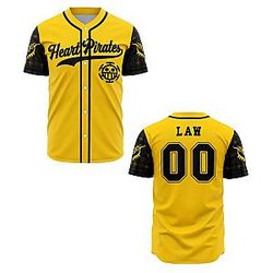 Heart Pirates Law V2 PTTT0709  One Piece Baseball Jersey