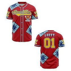 Straw Hats Luffy PTTT0709  One Piece Baseball Jersey