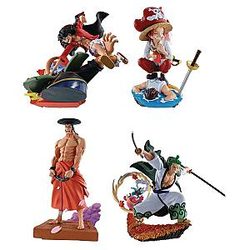 One Piece Anime Log Box Wanokuni Vol 3 Set 4 Action Figure