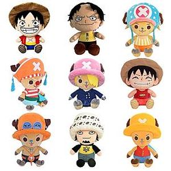 New 14-25cm One Piece Plush Toys Anime Figure Luffy Chopper Kids Xmas Gifts AL1609