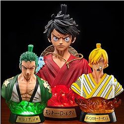 Anime One Piece Figure One Piece Roronoa Zoro Luffy Bust PVC Action Figure Toys AL1609