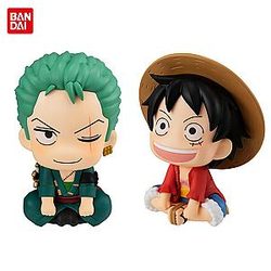 7cm Anime Figure One Piece Monkey D Luffy Roronoa Zoro Kawaii Toys Q Figural AL1609