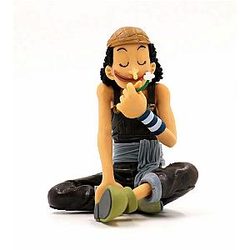 11CM Anime ONE PIECE Usopp Smell Flowers Sitting Posture Action Figure AL1609