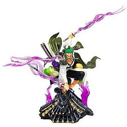 Hot One Piece Action Anime Figure Kimono Roof Roronoa Zoro Three-Knife Fighting Skill Anime AL1609
