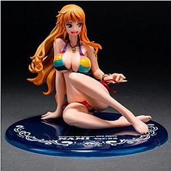 One Piece Action Figures - Nami One Piece Figure In Multicolor Bikini OMS0911