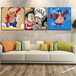 One Piece Wall Arts - One Piece board Luffy and Law OMS0911