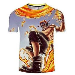 One Piece T-Shirts - One Piece T-Shirt Ace the Brother of Sabo OMS0911