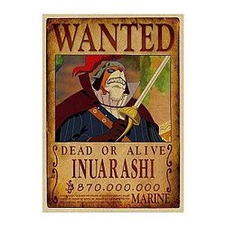 One Piece Posters - Wanted Search Notice Inuarashi OMS0911