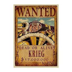One Piece Posters - Wanted Search Notice Krieg OMS0911