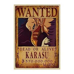 One Piece Posters - Wanted Search Notice Karasu OMS0911