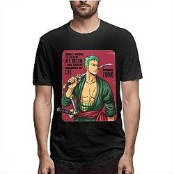 One Piece T-Shirts - Vintage Zoro One Piece T Shirt OMS0911
