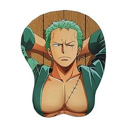 One Piece Merch - Roronoa Zoro Wrist Rest Mouse Pad ANM0608