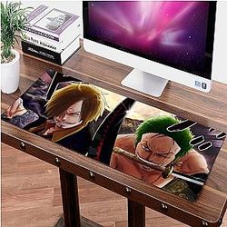 One Piece Merch - Vinsmoke Sanji &amp; Roronoa Zoro Big Mouse Pad ANM0608