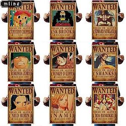 Vintage One Piece Merch - Wanted Dead Or Alive Poster ANM0608
