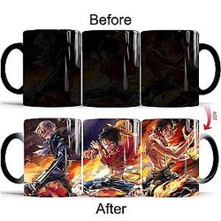 One Piece Merch - Sabo Luffy Ace Color Changing Mug Cup ANM0608