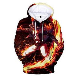 One Piece Merch - Sabo Fire Hoodie ANM0608