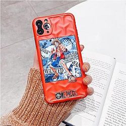 One Piece Merch - Orange Monkey D. Luffy Wanted iPhone Case ANM0608