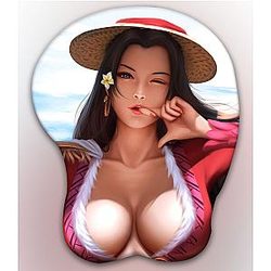 One Piece Mouse Pads - Boa Hancock One Piece 3D Boob Mouse Pad