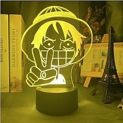 One Piece Merch - Monkey D. Luffy Peace Sign LED Lamp ANM0608