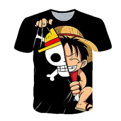 One Piece T-shirts - 3D Luffy Anime Manga Classic