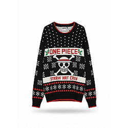 One Piece Black Luffy Ugly Christmas Sweater 