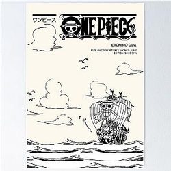 One Piece Poster Manga Style - Sunny Poster