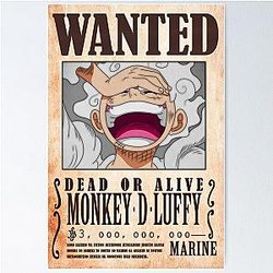 one piece wanted / Luffy. Poster