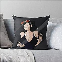 NICO ROBIN BLACK MIRROR ONE PIECE Throw Pillow