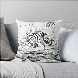 One Piece - Monkey D. Luffy & Tiger Throw Pillow