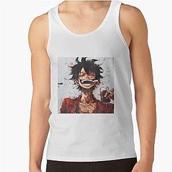 Luffy One piece Smoke & drink Tank Top