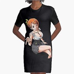 Nami One Piece Graphic T-Shirt Dress