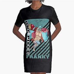 One Piece Franky Graphic T-Shirt Dress