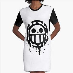 Trafalgar Law One Piece Graphic T-Shirt Dress