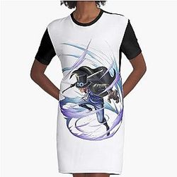 Sabo One Piece Graphic T-Shirt Dress