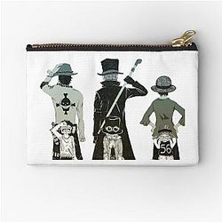 One Piece Luffy Ace Sabo Zipper Pouch