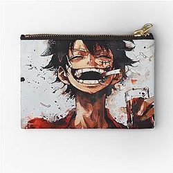 Luffy One piece Smoke & drink Zipper Pouch