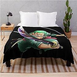 Zoro One Piece Throw Blanket