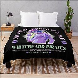 Portgas D Ace - One Piece - Anime Streetwear Style Throw Blanket