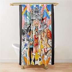 One Piece Luffy Shower Curtain