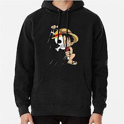 One Piece Luffy Manga Pullover Hoodie