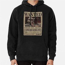 Edward Newgate bounty One Piece Whitebeard Wanted Poster Pullover Hoodie