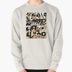 Brook - One Piece Manga Panel collage color Pullover Sweatshirt